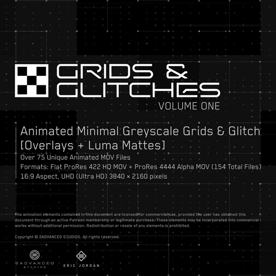 Grids & Glitches Motion Kit Volume 1 - square hero