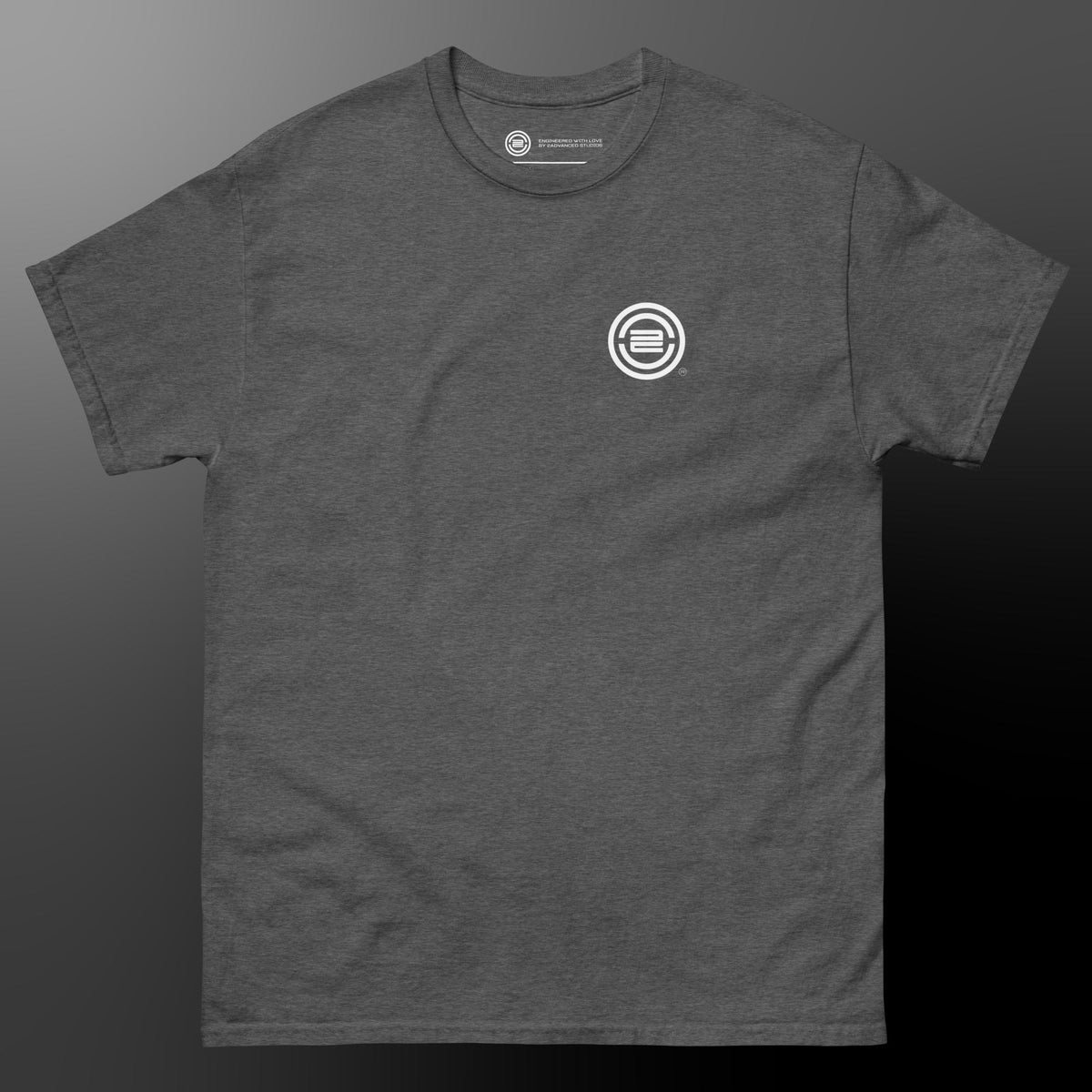2Advanced Classic Dark T-Shirt w/ Pocket Logo & Full Logo on Back (Unisex)