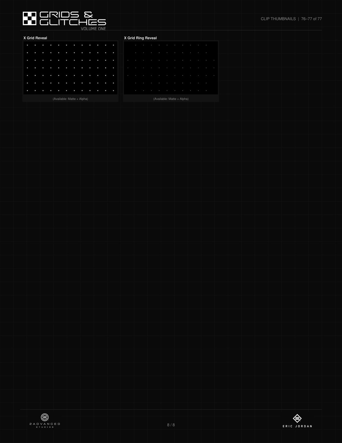 Grids & Glitches Volume 1 - clip thumbnails 76 to 77