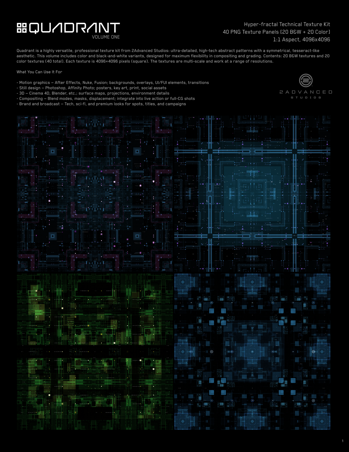 Quadrant Texture Kit Volume 1 - detail page 1