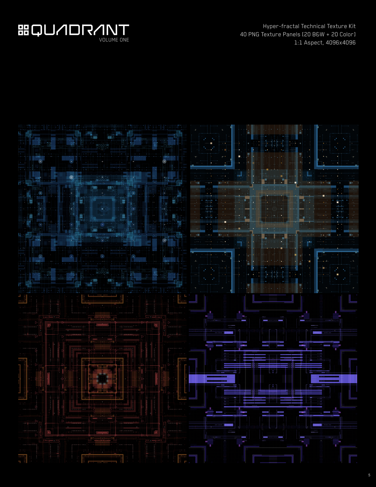 Quadrant Texture Kit Volume 1 - detail page 3