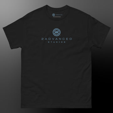 2advanced Classic Dark T-shirt w/ Colored Logo on Front, Tagline